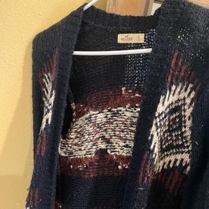 Hollister Navy blue cardigan